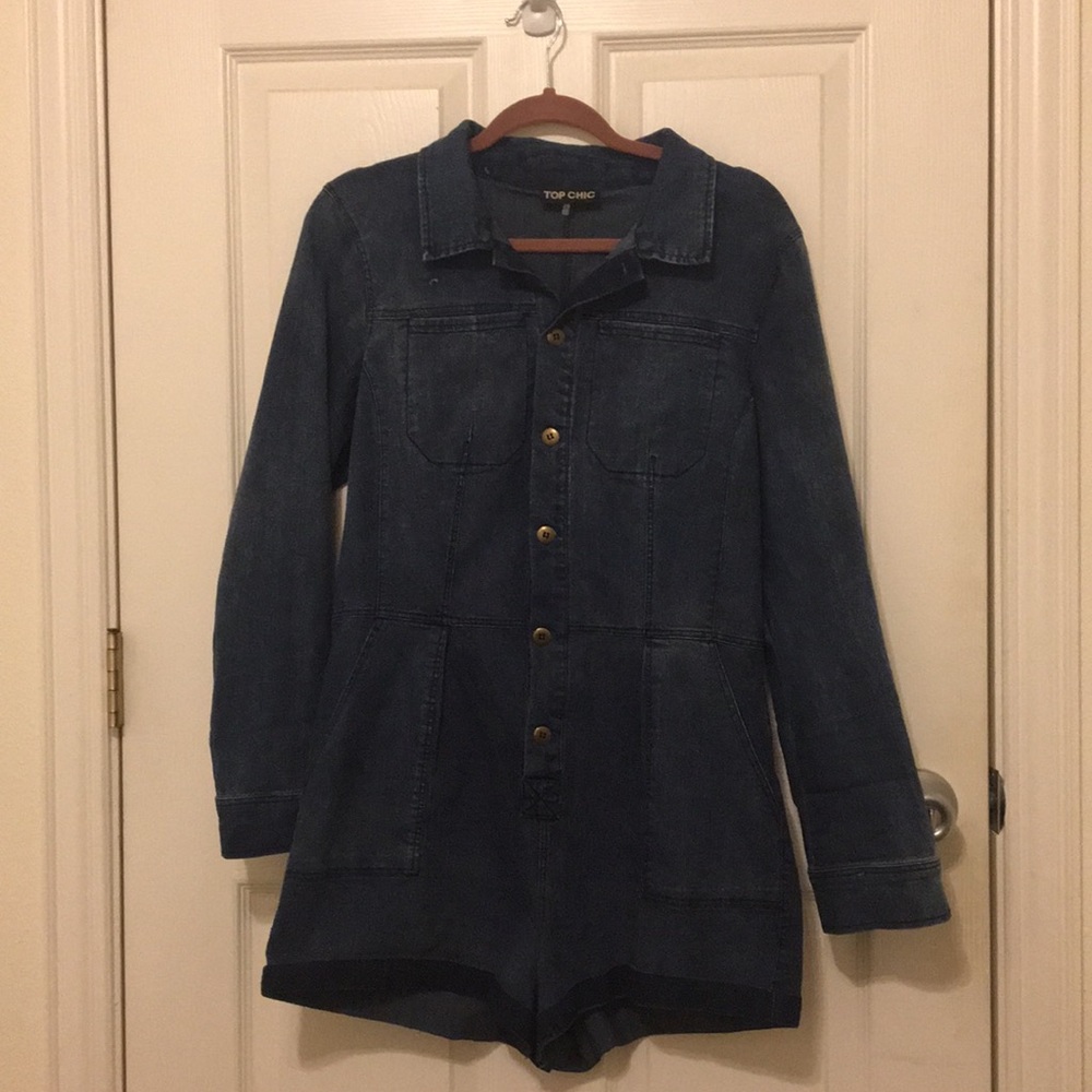 Denim Romper